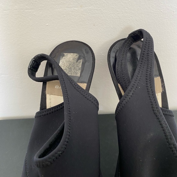 Baldan Peep Toe Slingback Black Pump - Picture 4 of 6